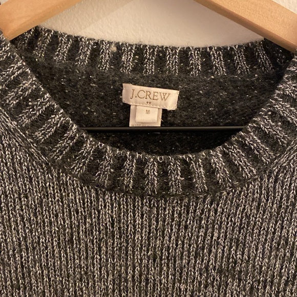 J. Crew Factory Metallic Wool Mix Sweater - Women’s Medium - Silver Blue - Picture 2 of 9
